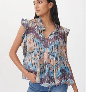 Chufy Ellis Top in Nilo Blue